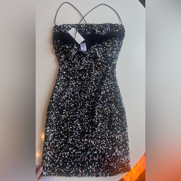 New! ($79 retail) B Darlin sequin mini dress size small NWT - Picture 5 of 6
